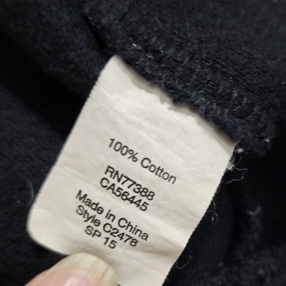 J Crew Womens Active Cotton Razorback Black V-Neck Dress Size 00 - Picture 5 of 7